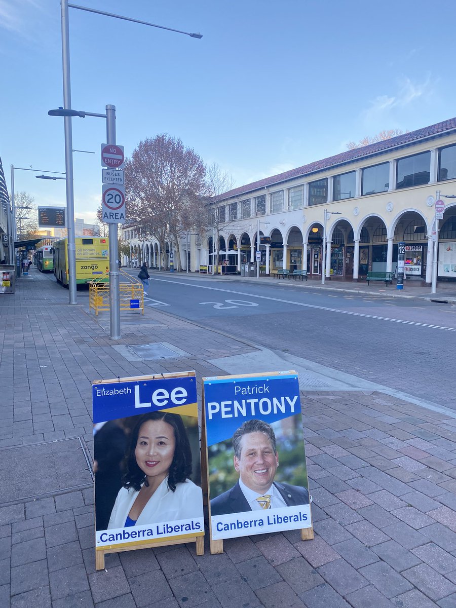 Great to be out talking to people today at, Civic, Manuka, Lyneham, and Dickson. Plenty of people telling me it’s time for a change in #canberra