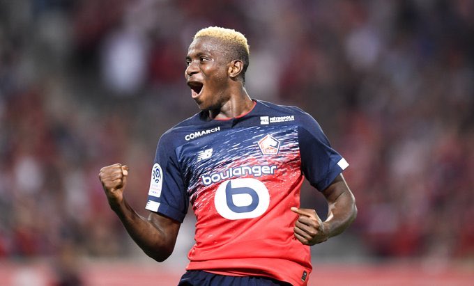 NGSuperEagles's tweet photo. To celebrate @victorosimhen9 successful season in 🇫🇷, we've got a @victorosimhen9 #LOSC shirt to give away ! For your chance to win, RT this tweet and follow @LOSC_EN &amp; @NGSuperEagles 🇳🇬 Good luck !  #SoarSuperEagles #Team9jaStrong https://t.co/icveqGuJSv