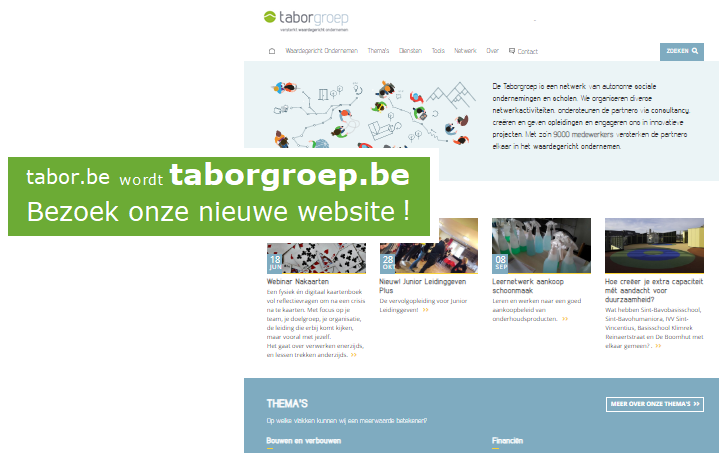 Sarah_Vdw's tweet photo. KABOEM! https://t.co/I5A5D6szKJ is gelanceerd. Een nieuwe site, die de kracht en diversiteit van het netwerk Taborgroep in beeld en verhaal brengt! Ontdek wie we zijn en wat we doen! #fier #taborgroep #samenbergenverzetten https://t.co/nyNm4LgyQo