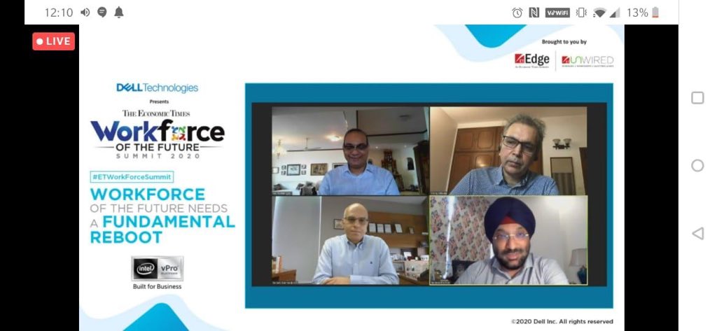 soakingshrink's tweet photo. A shout out to @Harsh_Soin @keshav_murugesh @madlakh @ABB_CMD_India for an extremely crisp and enlightening session at the #etworkforcesummit today! Personal favourite-Rapid fire round revealing redundancy of Authority, Daily reporting and micromanagement and Command&Control https://t.co/MhqZB2cGP7