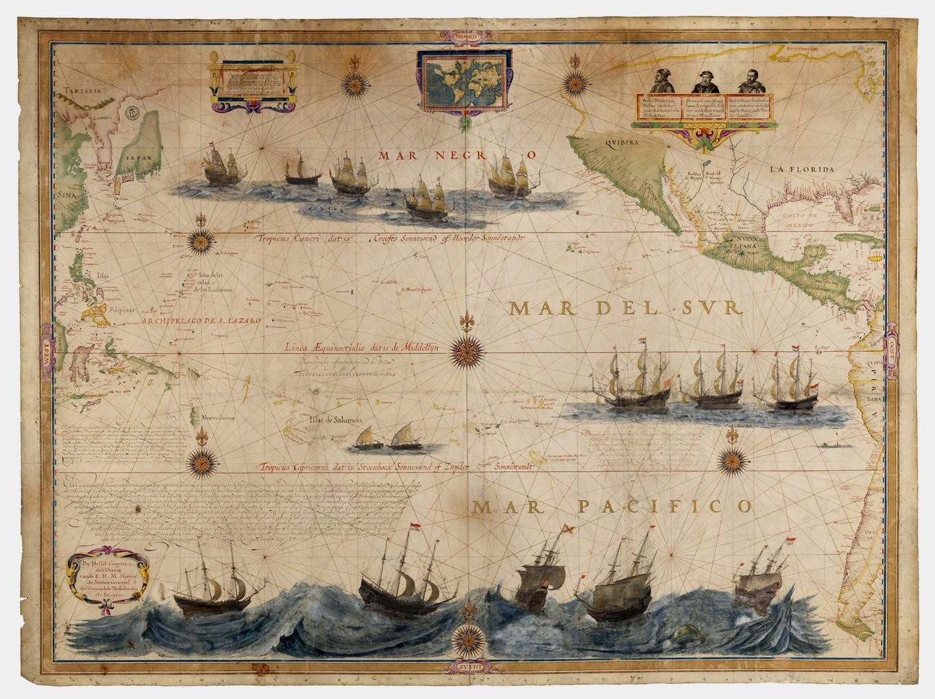 La Carte Du Pacifique De Hessel Gerritsz Bibliothèque BnF on Twitter: "Dressée en 1622, cette carte marine d'apparat  rehaussée d'or et peinte à la manière d'un tableau est l'œuvre d'Hessel  Gerritsz. Il s'agit de la première représentation dans sa