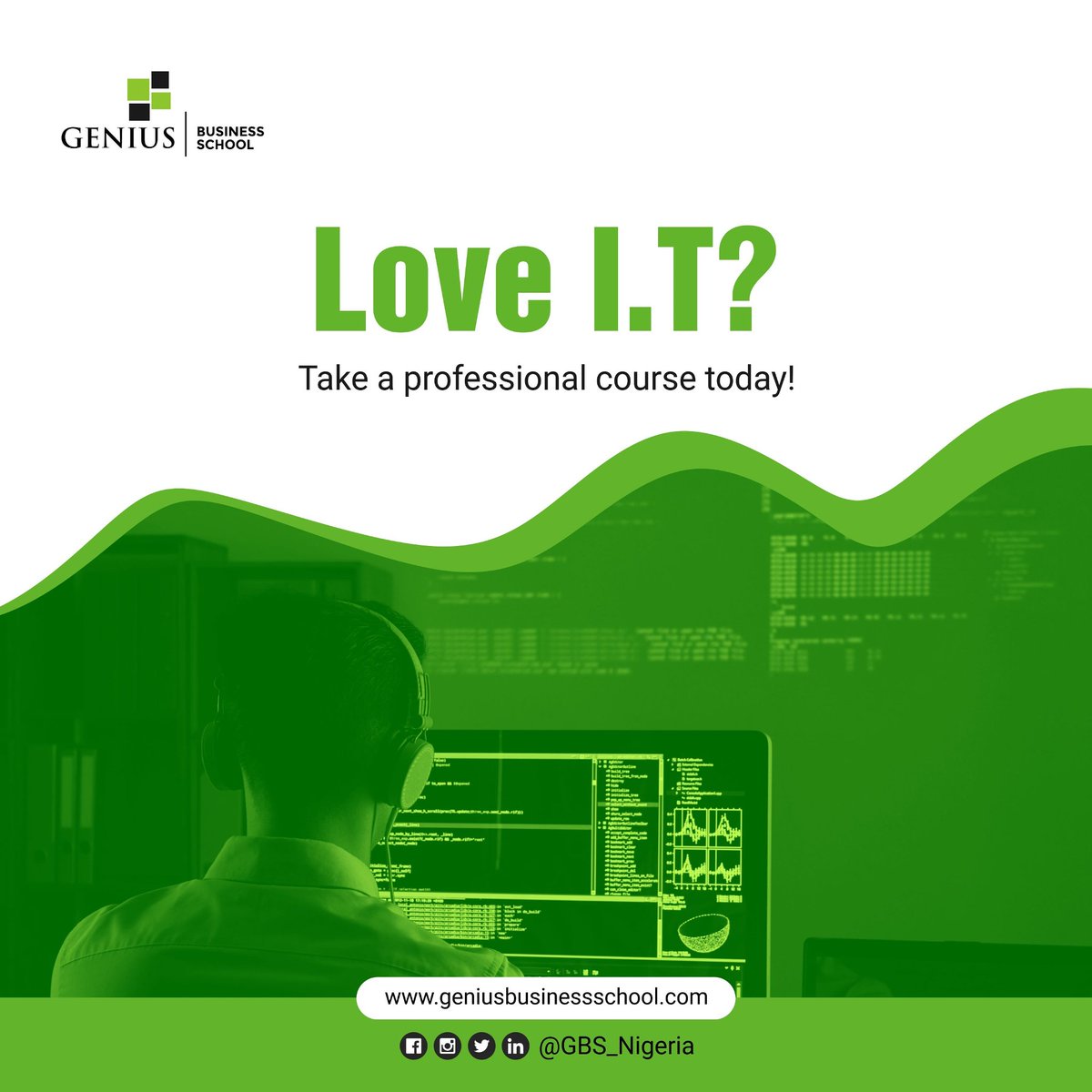 GBS_Nigeria's tweet photo. Do you have a plan to further your career in I.T or create one? 

GBS offers you a variety of I.T professional courses to choose from. 

Visit our website, register, and make your choice today! 

https://t.co/NEvMmMWJR5

#itprofessionalcourses
#itcourses  #geniusbusinessschool https://t.co/ycde4zh1rs