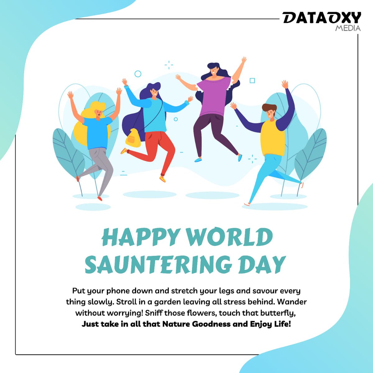 DataoxyMedia's tweet image. It began in 1979 to remind people to slow down and enjoy life and not to rush through it. Sauntering here means to walk in a slow and relaxed manner, like you have all the time in the world. | #WorldSaunteringDay #DataoxyMedia