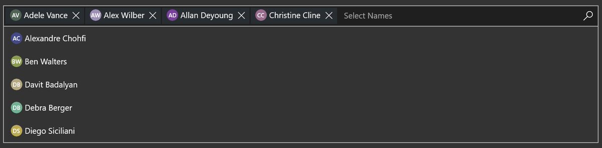 Niels9001's tweet image. Playing around with the new TokenizingTextBox control in the #WindowsCommunityToolkit. Really useful control with a lot of customization possibilities :). #uwpdev