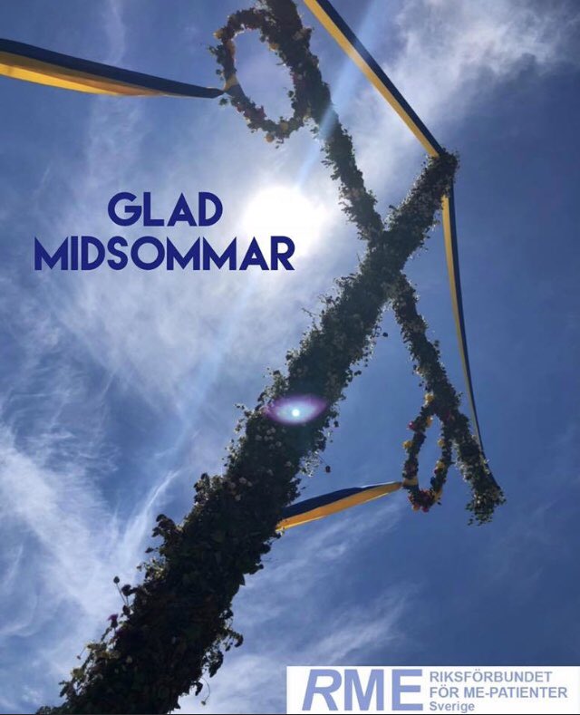 RMEsverige's tweet photo. Vi önskar er alla en skön och fin midsommarhelg. #mecfs #rmesverige #levamedmecfs #midsommar https://t.co/BLCkKUrxJ9