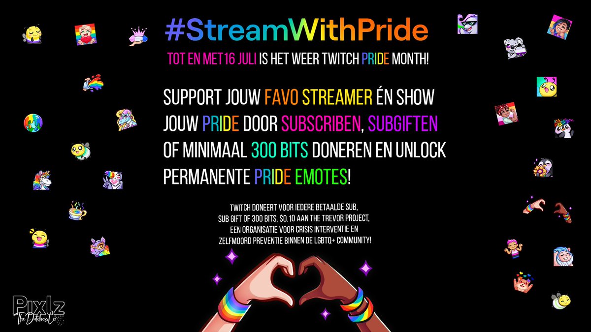 NalydLive's tweet photo. Show de massale support aan jullie favorite streamer samen met #StreamWithPride! ๐ค
Show some love โค๏ธ
#twitch #twitchstreamer #twitchgamer #twitchaffiliate #twitchnl #onebigcommunity #Inalydcommunity https://t.co/PLf8hkVaWp