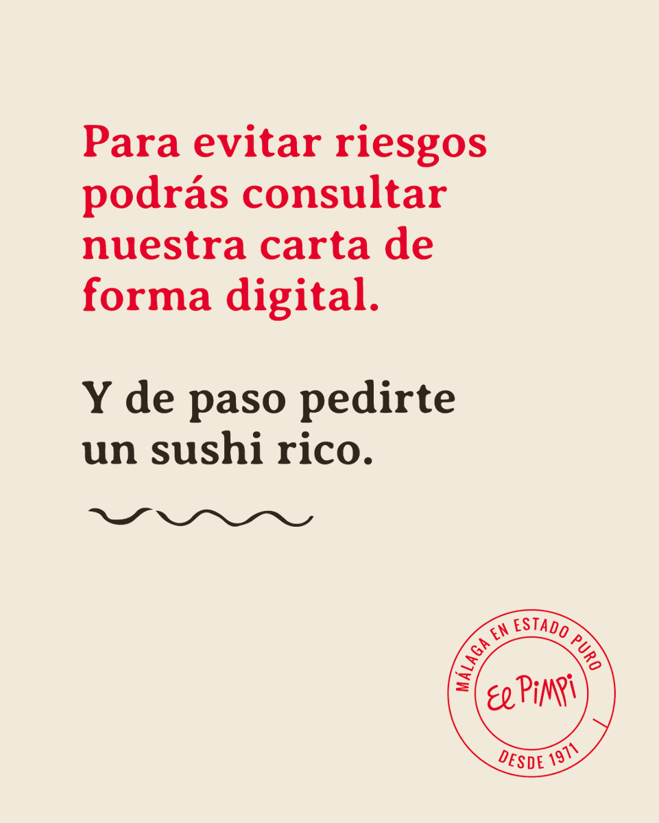 ElPimpiMalaga's tweet photo. Consulta nuestra carta digital y de paso podrá pedirte los best seller de #LaSoledelPimpi
Tan solo tienes que acercar la 📸 cámara al código QR y decidir que pedir. Cómodo, ¿verdad?😉

#GastroPimpi #Sushi #LaSoledelPimpi #malagaenestadopuro #Cartadigital #Terraza https://t.co/uWyxX2XbBz