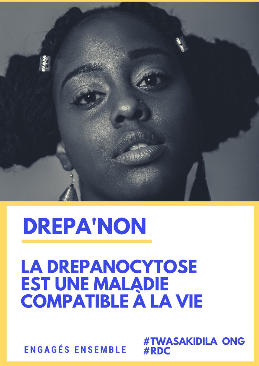 mus_muk's tweet photo. 19 juin - Journée internationale de la lutte contre la Drepanocytose !
Le manque d'info favorise l'expansion de cette maladie en 🇨🇩 : brisons la glace ...
@DeniseNyakeru @twasakidila @FondationDNT @daniel_muanda @alkitenge @GlodyBisongo @MinSanteRDC @JeanineMabunda
#IRSS
#PNLCD https://t.co/dVoN93vVAk