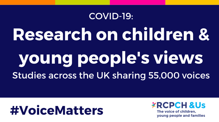 RCPCH_and_Us's tweet photo. 📢UPDATED:  latest survey responses from CYP

55,000+ children &amp; young people have shared their voices through surveys on lockdown life 

Please check &amp; use these to help inform your #RecoveryPlan  

https://t.co/rYMN2bW2IE

@RCPCHtweets @LiviButt @GenrYPAGs https://t.co/gRwx7xVrsw