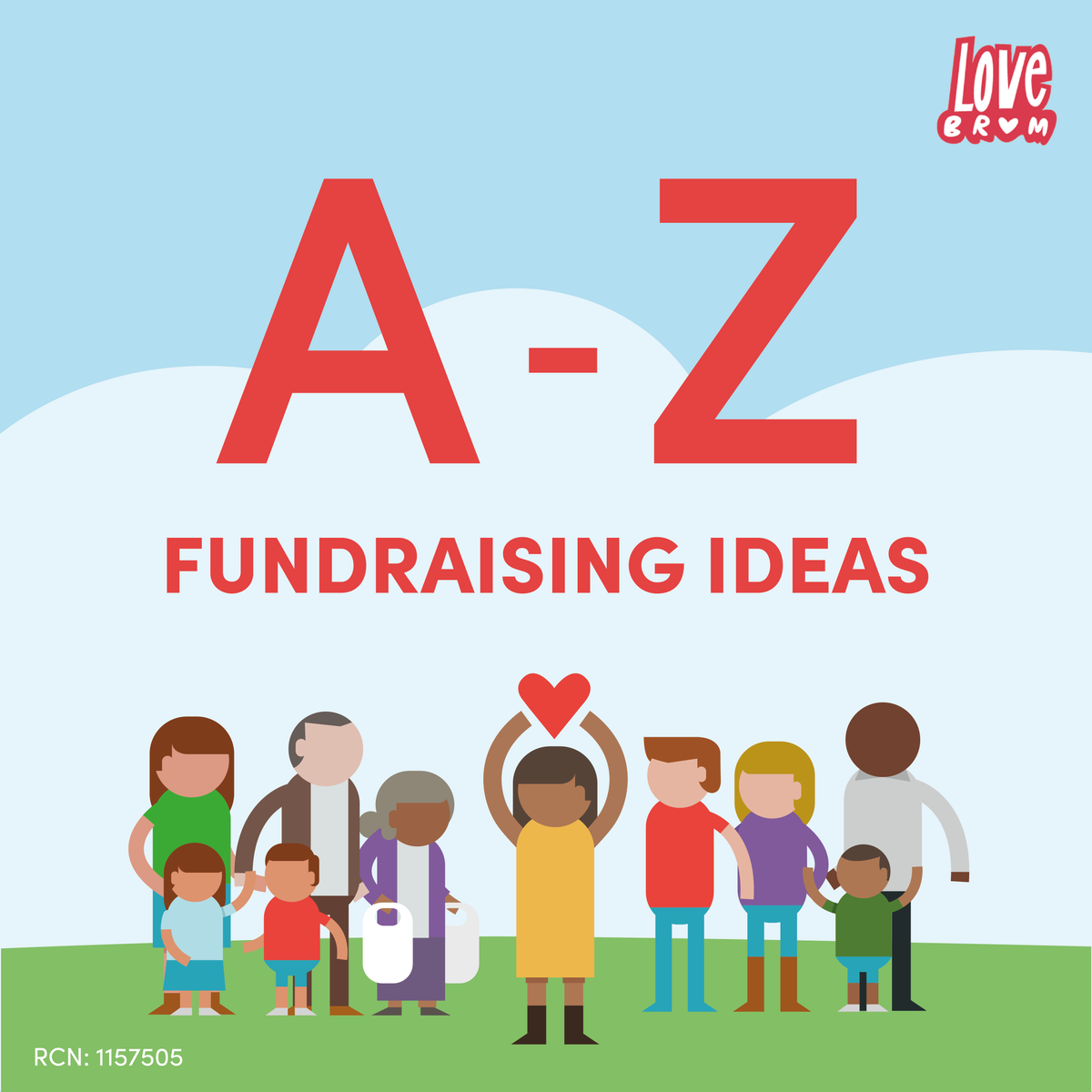 LoveBrumUK's tweet photo. People of Birmingham we need your help!

It's #FundraiserFriday and we've got 26 ideas for you, to help raise vital funds for #OneBrum. Each Friday we'll be sharing top tips and ideas from our very own Fundraising A to Z. https://t.co/dUVOJJfdn4