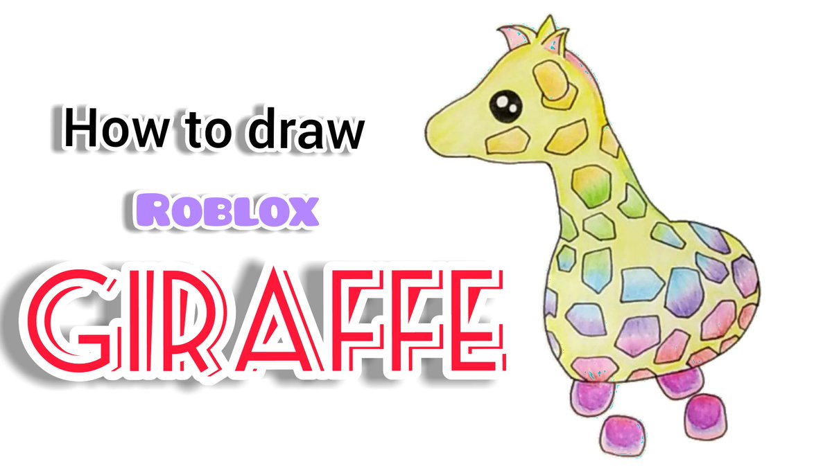 Giraffe Adopt Me Pets Drawing