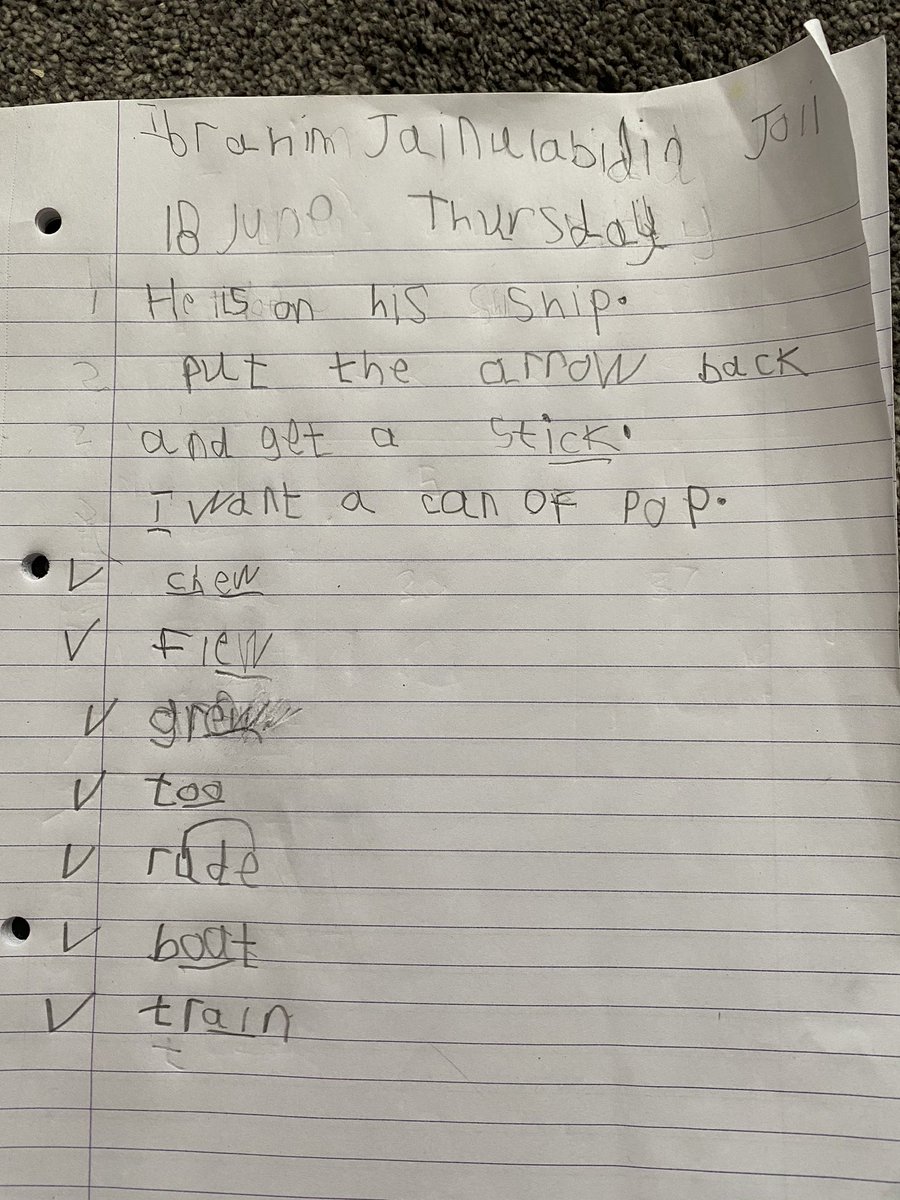 Sumaiya07191400's tweet photo. @StThomas_CE Ibrahim’s work from Thursday 18 June.
#readwriteinc #readingsheet #thethreelittlepigs #storymap #brickshouse https://t.co/xpMTHZSr27