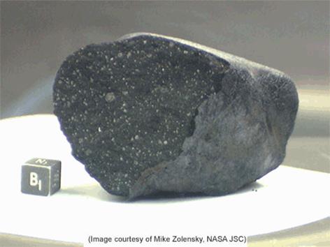 Some meteorites of very primitive composition, such as the Tagish Lake meteorite that fell in Canada in 2000, are thought to closely resemble cometary matter, and are therefore likely fragments of comets. #SpaceCare  #AsteroidDayTagish Lake meteorite, Mike Zolensky