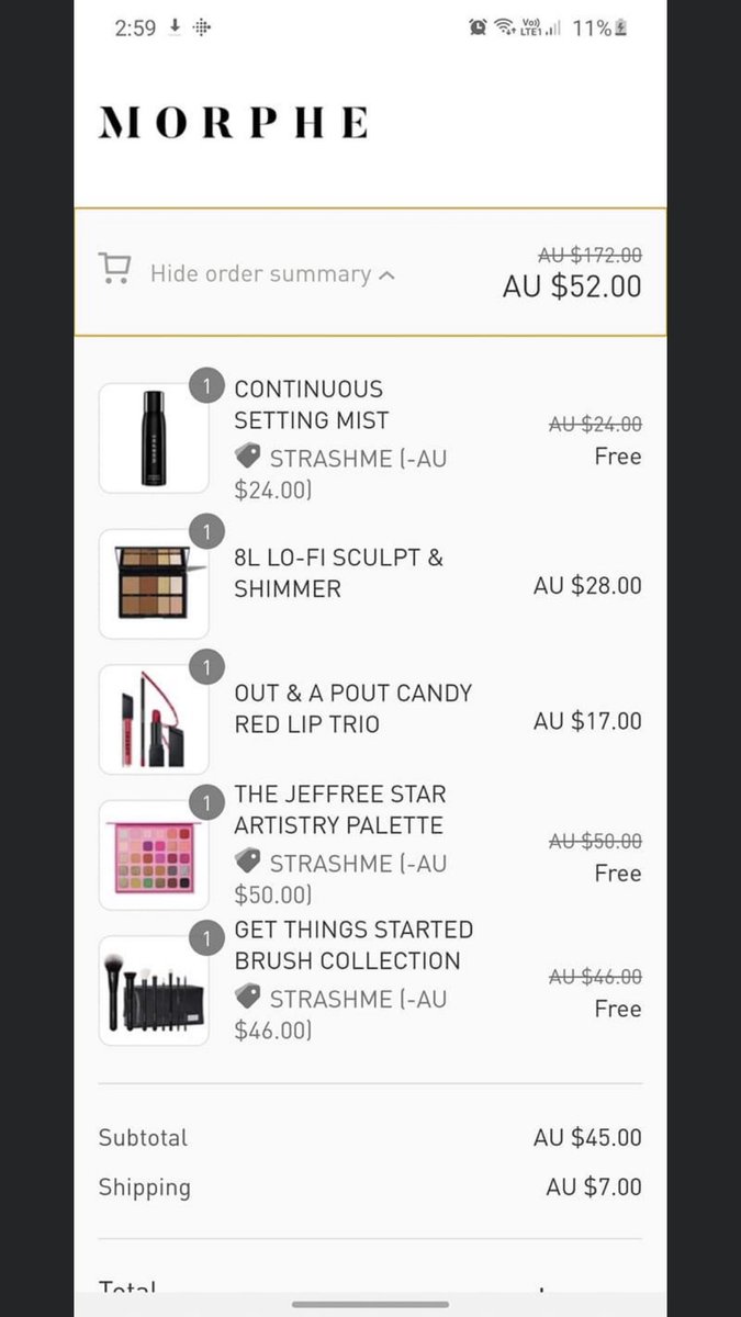 ProfConsumers's tweet photo. #Morphe accidentally offers products free in huge online shop #fail
Thousands in stock sales lost as consumers rush to check out #strashme
Just hours after the #coke Morphe collaboration launch - lessons here in getting the fundamentals right #ausbiz #retail #mamamia @Mamamia https://t.co/NEcNhtruX2