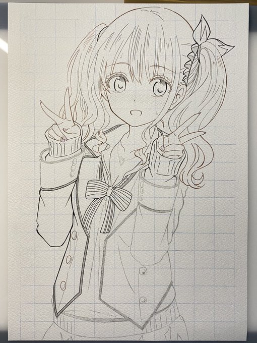今日の朝投稿するの忘れてたけど
前のペン入れツイート見た人ならわかると思うけど……1時間でこれしか進んでないんだよね……おそっ 
