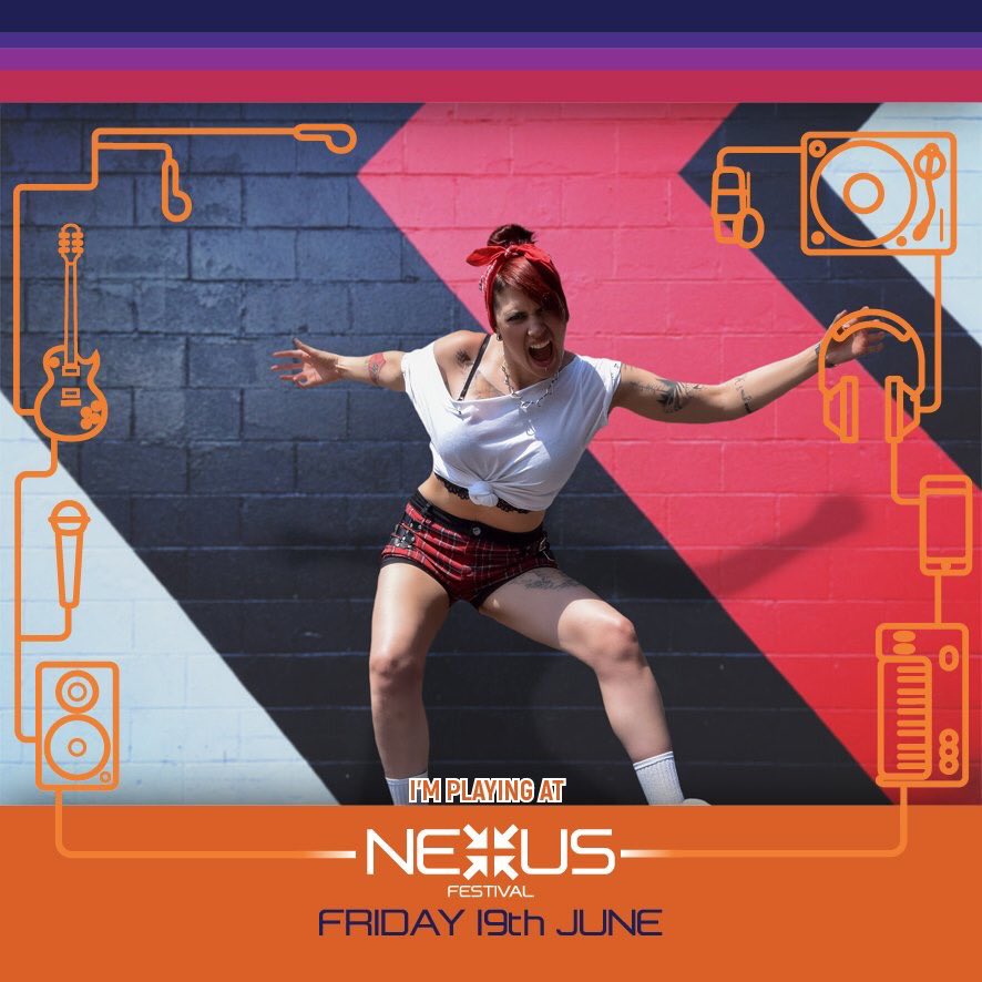 TODAY! @zeusbookings Nexus Festival starts at 1pm today! Catch my set - and the reveal of our NEXT SINGLE at 7:20pm over on FACEBOOK! facebook.com/zeusbookings ❤️