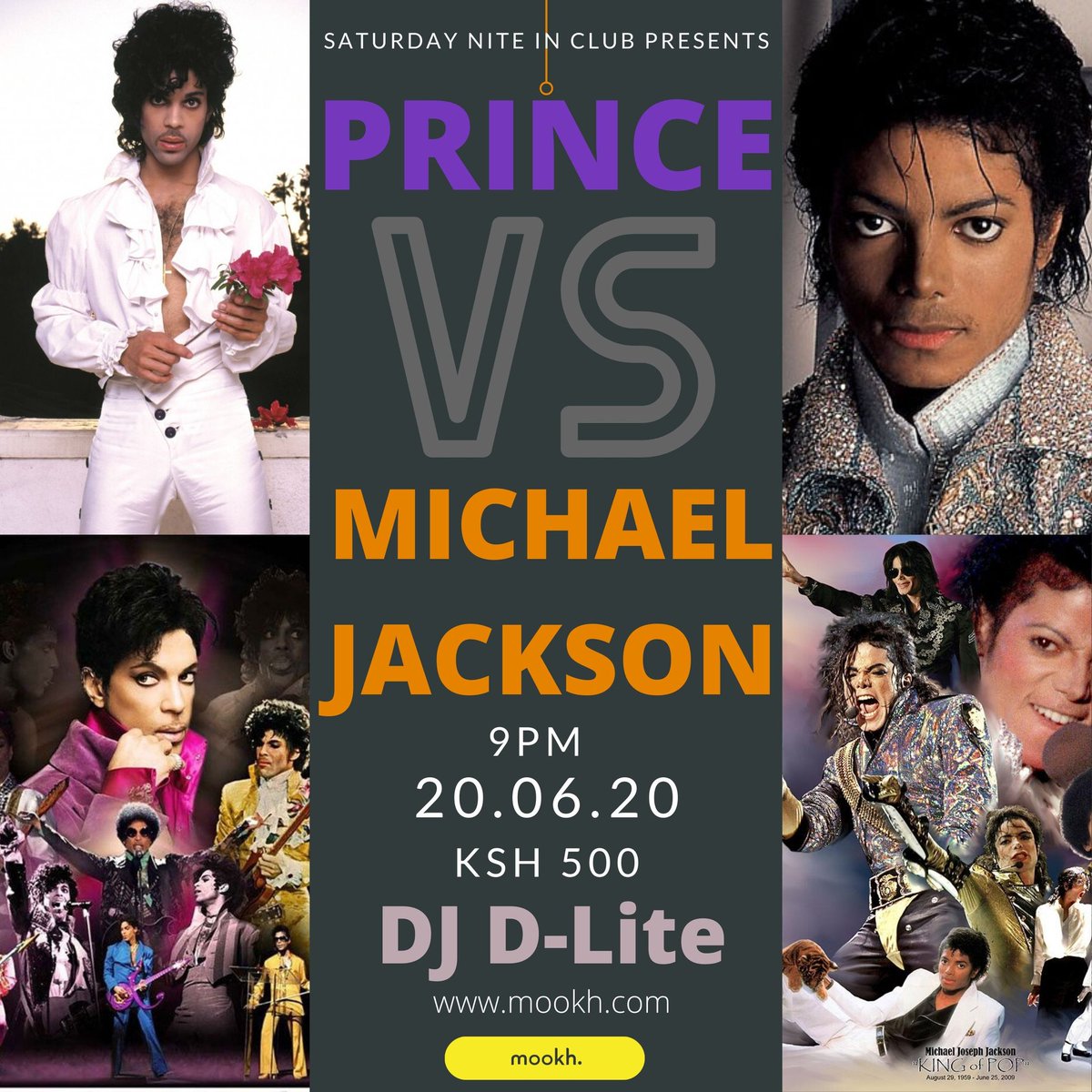Who is your favourite artist between these two legends & which song stands out for you? 

Very limited Tickets available at mookh.com/event/prince-v…  Kindly book as early as possible. 

This Saturday I suspect this will be the BEST ZOOM PARTY to date 🎧🎉 Pls RT.

#SaturdayNiteIn