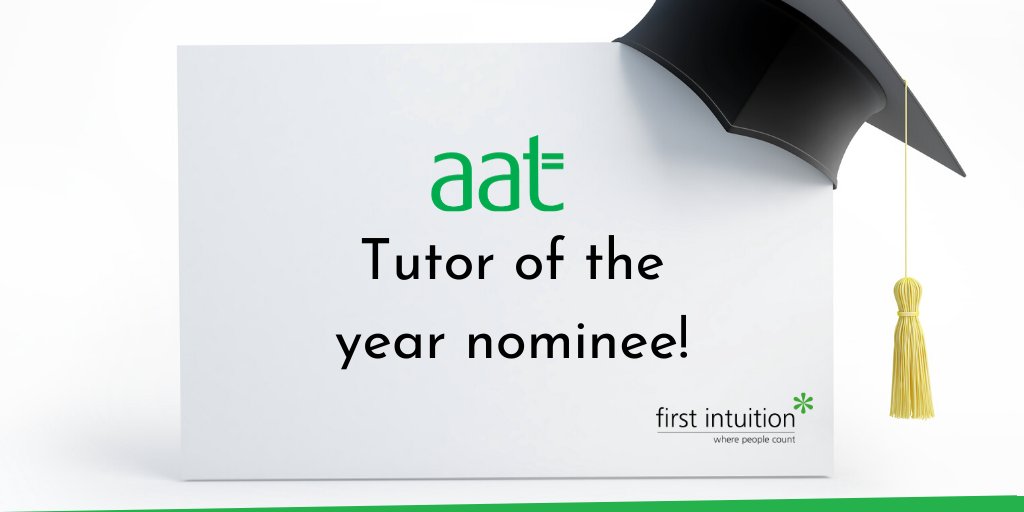 aattoptutor's tweet photo. Not only are we celebrating that its Friday but also our AAT distance learning director and tutor Nick Craggs has been shortlisted for AAT Tutor of the Year! 
.
.
.
.
.
#TutorOfTheYear #AAT #Tutor #Awards #Nominee #Accounting #Accountant #FirstIntuition https://t.co/3uiXnypu84