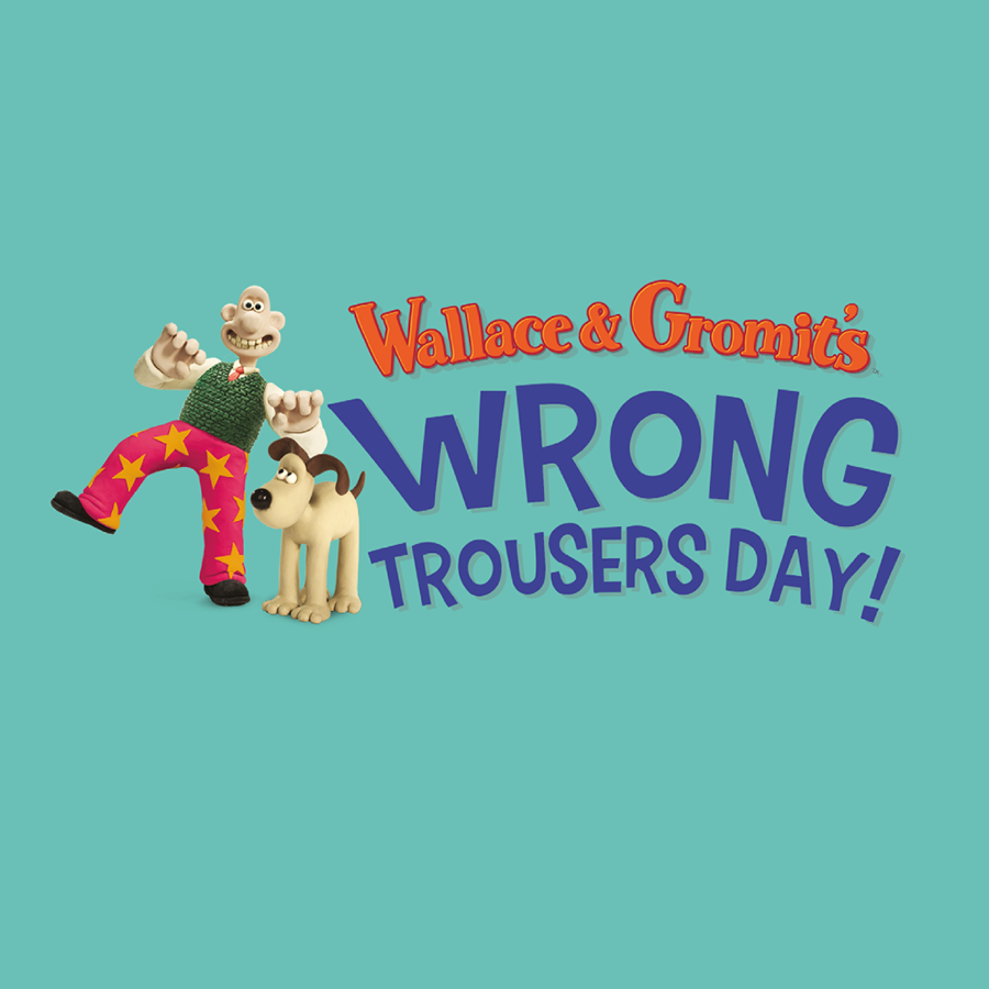 aardman's tweet image. Happy #WrongTrousersDay! We might not be able to wear our loudest leg-wear to the office today, but our friends at @thegrandappeal are encouraging everyone to dress up at home and support the incredible fundraising work they do. aard.mn/wrongtrousers