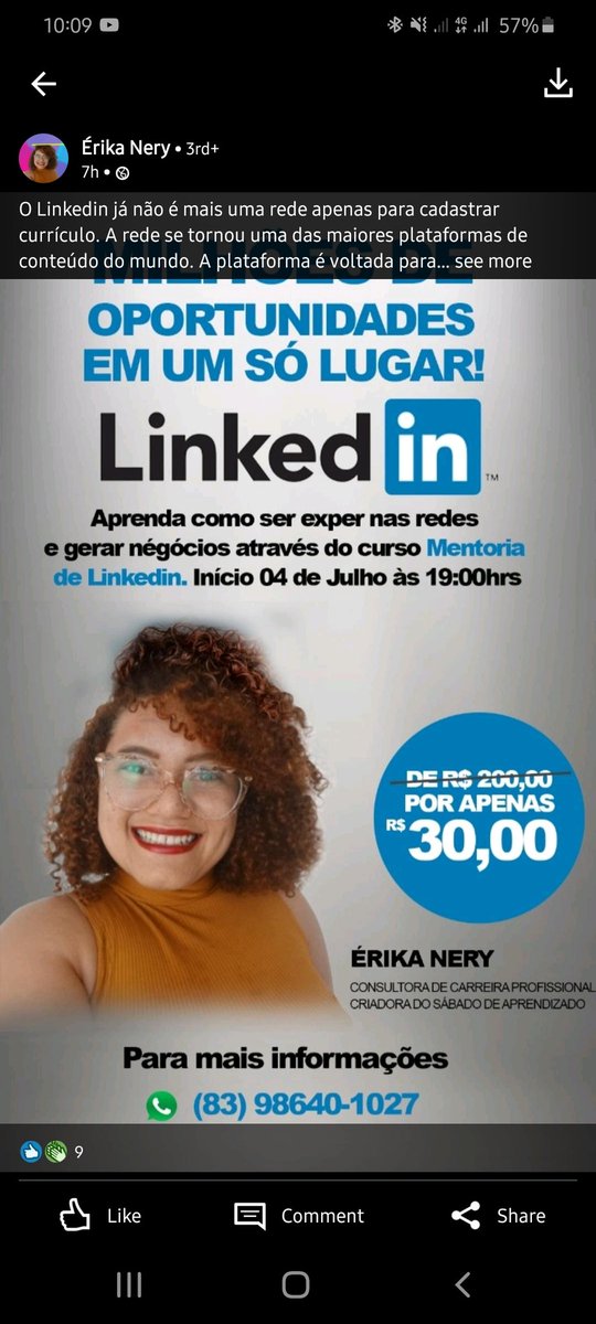 Didn't realise @Rose_Matafeo now sells linked in training!!