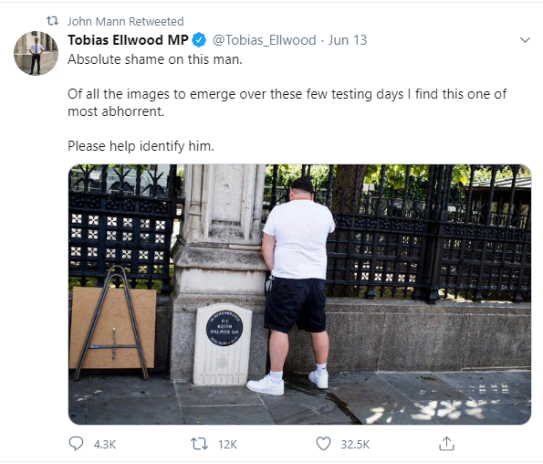 Here's a tweet from John Mann's Twitter timeline