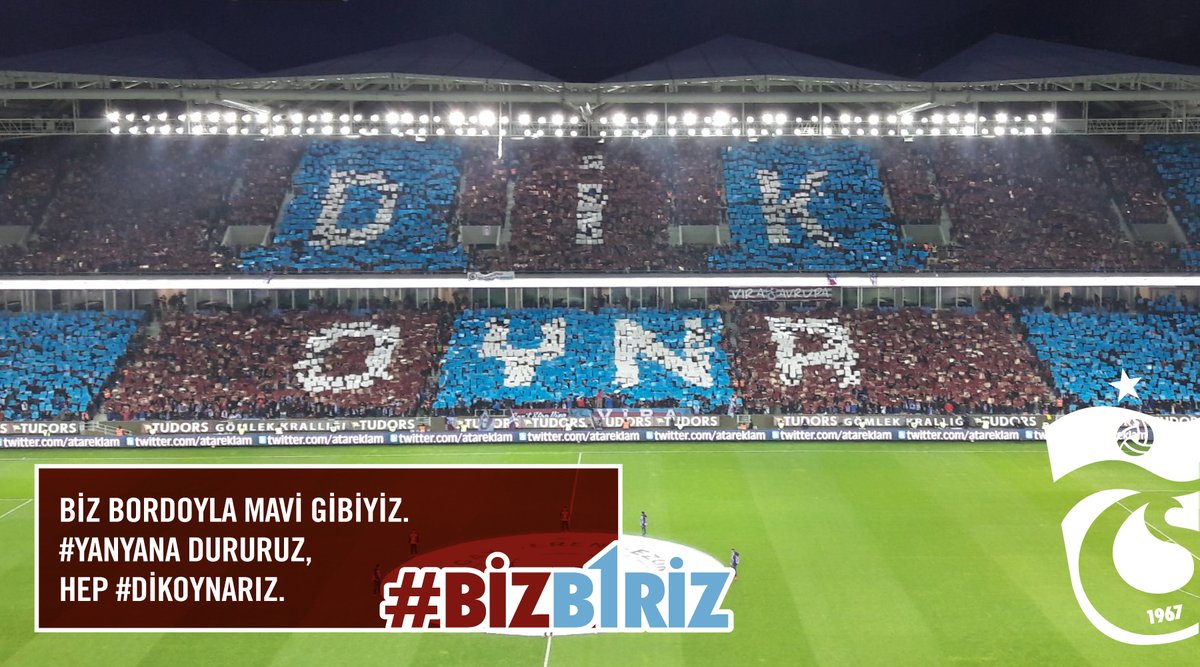 Trabzonspor's tweet photo. Biz gönüllerde biriz. Bordo-Mavi sevdalıları #SekizinciŞampiyonluk yolunda hep birlikteyiz! #BizB1riz #YanYana #Trabzonspor https://t.co/FoSa0ILkSo