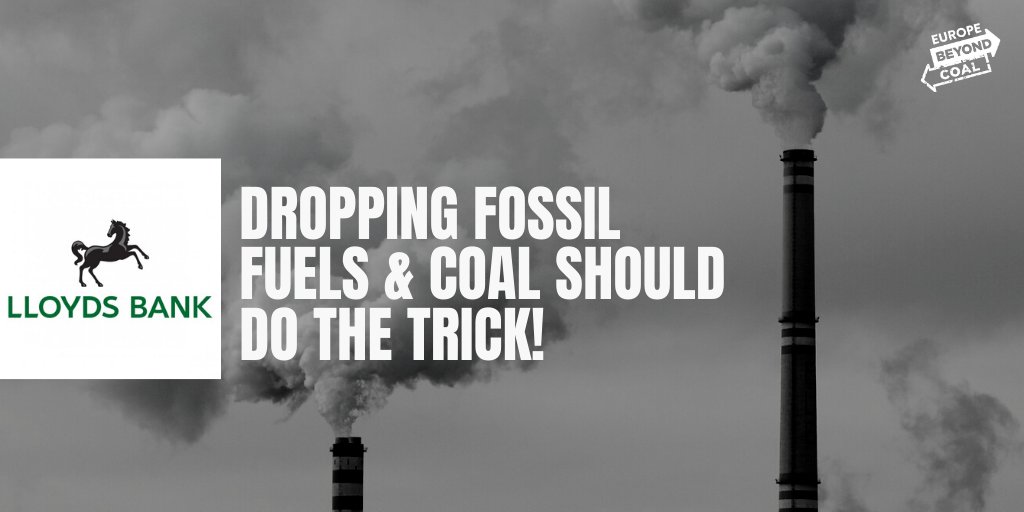 21/1/20: We’re still in January & ’s  @LloydsBank says it will halve carbon emissions it finances within a decade. Psst: Dropping fossil fuels and coal should do the trick!  http://bit.ly/2YgAVpX 