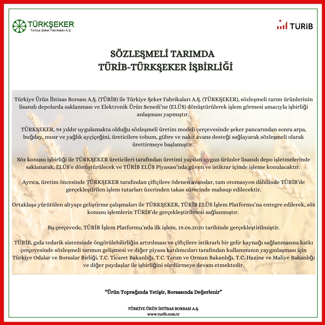 Türkiye Ürün İhtisas Borsası (@turib_iletisim) on Twitter photo 