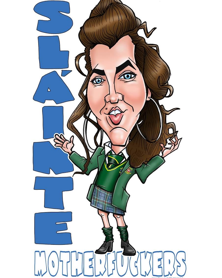 Derrygirlsfan's tweet photo. This is Brilliant Art Work Done by Michael over at Inkwell Cartoon & Caricature, wedding and event entertainment
#derry
#derrygirls
#derrygirlsfan
#slaintemotherfuckers
#channel4
#derrygirlschannel4
#derrygirlsnetflix
#mamary
#rte https://t.co/nbqtkhCH5h
