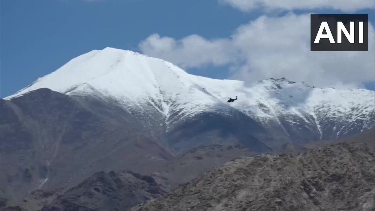 Military chopper and fighter jet activity seen in Leh, Ladakh