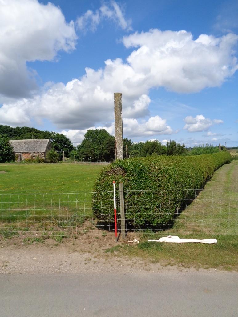 These concrete anti-landing posts were placed within fields to restrict the landing of aircraft (such as the Ju 52). These examples were identified during the Rapid Coastal Zone Assessment of the area and we have since identified further examples.
