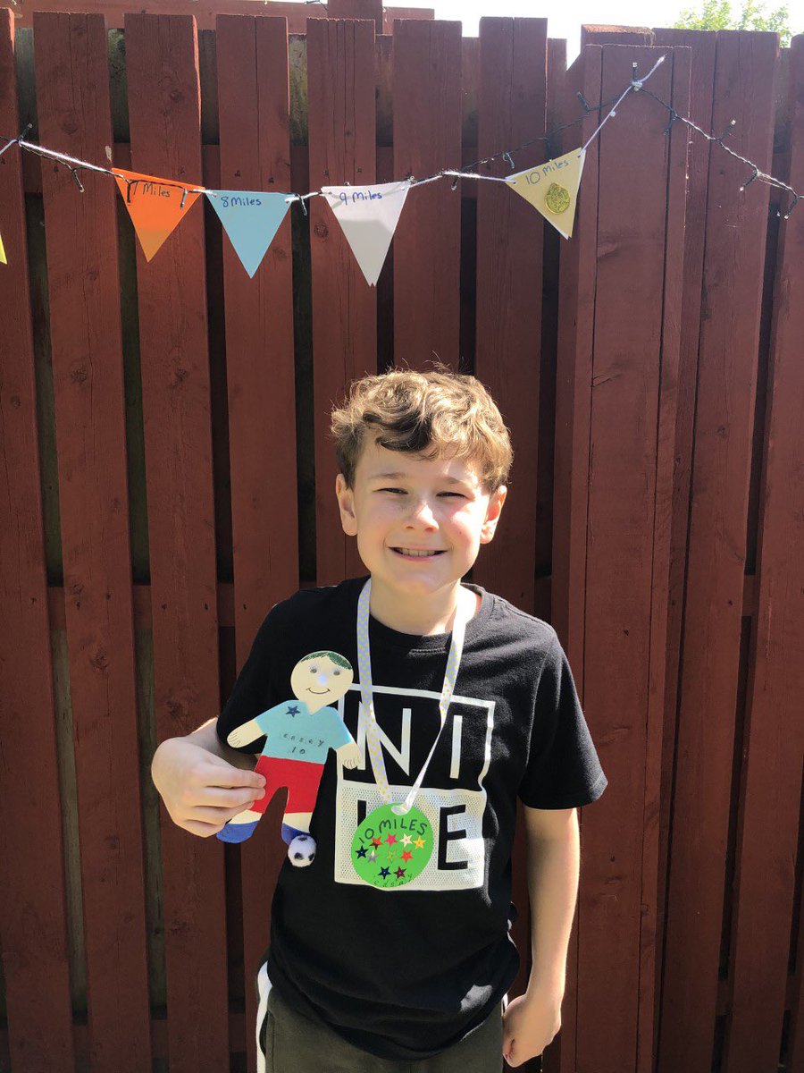 C’s lockdown achievement has been to keep fit by going on lots of scenic walks with his dad. Well done! <a href="/carmuirsprimary/">Carmuirs Primary</a>