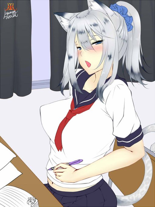 居残り授業のユキヒョウ娘(term47)(ラフ画)

#オリジナル #Kemomimi 