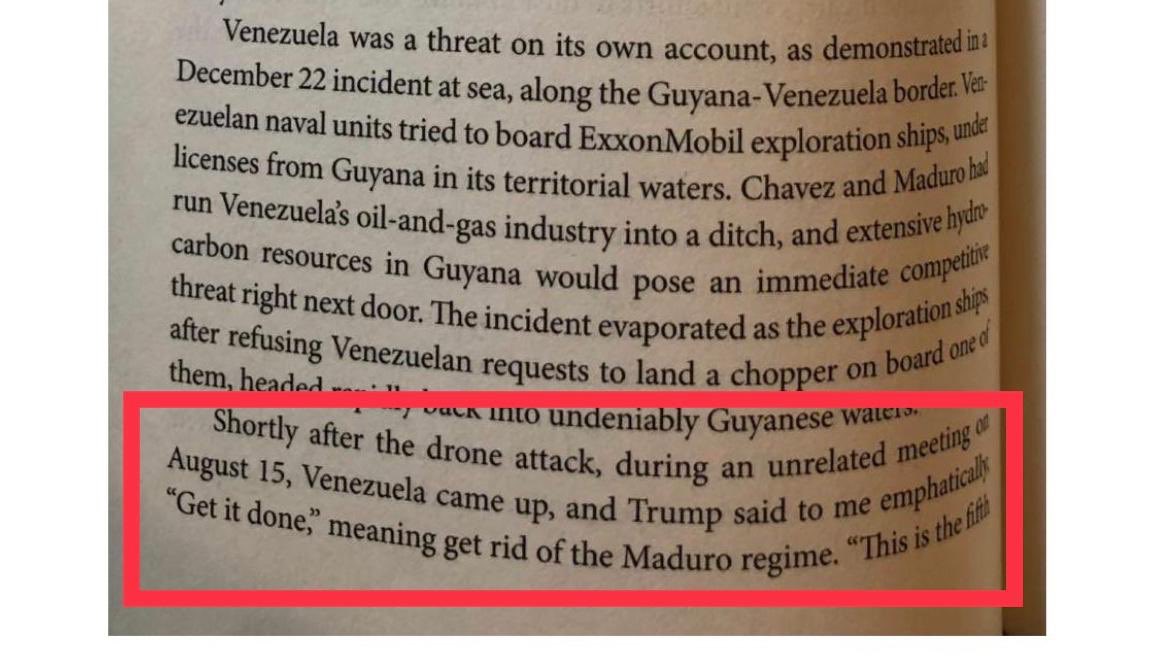 SMoncada_VEN's tweet image. 2/ Trump ordenó la vía militar el 15 de Agosto de 2018 molesto porque lo había ordenado 4 veces antes. La guerra de anexión es objetivo principal y todos los que apoyan a Trump son cómplices de crimen de lesa humanidad. Sus serviles en Venezuela cometen alta traición a la patria.