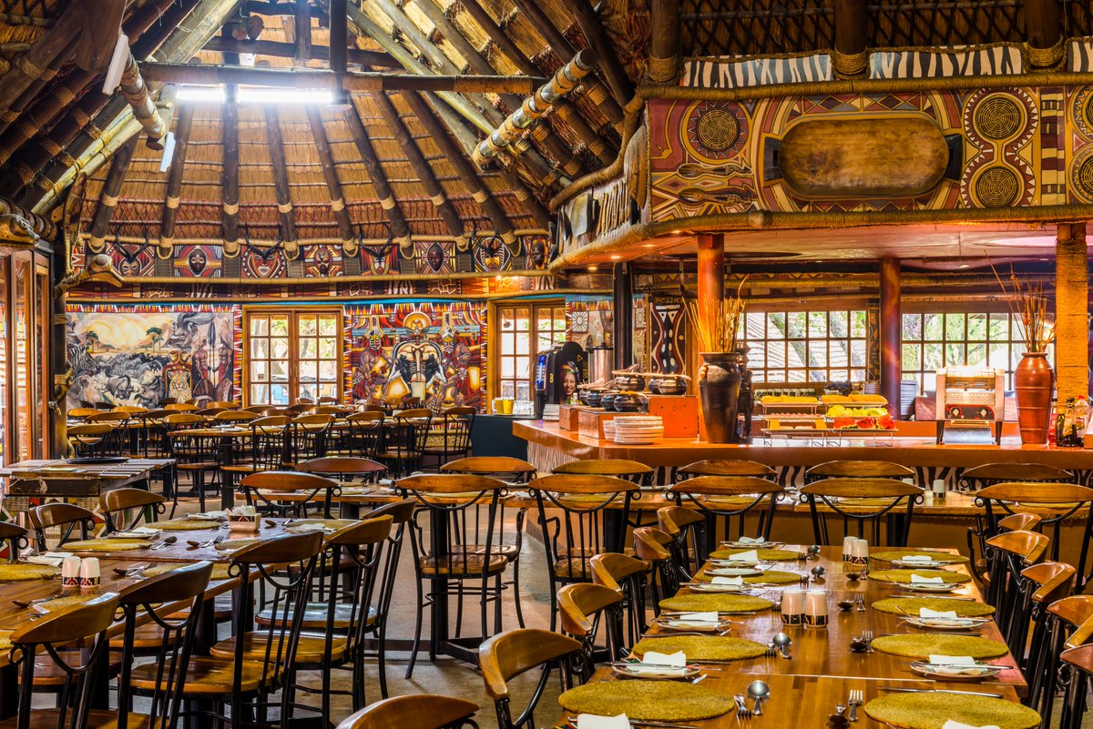 Lesedi Cultural Village invites guests to enjoy a gastronomic feast incorporating dishes from the far corners of Africa in its three-tiered restaurant, Nyama Choma, which means “The Great African Feast”

#lesediculturalvillage #africancuisine