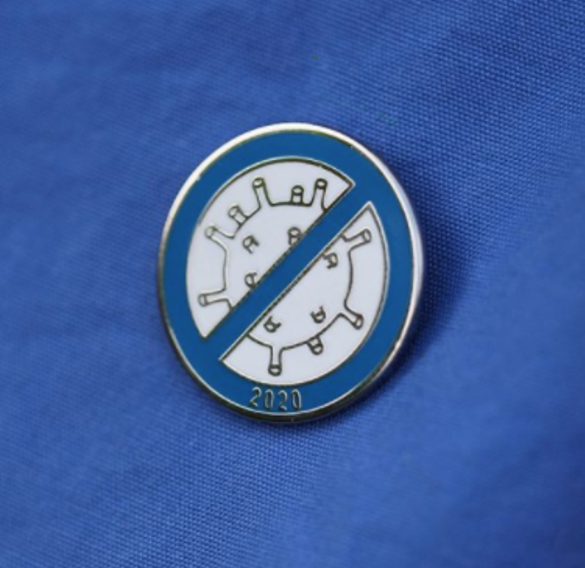 Wegotyourbackuk's tweet photo. Two inspiring young people from Sheffield have created the 'Frontline Pin' (@FrontlinePin) to give to NHS workers to show gratitude for their work during the COVID-19 pandemic. They have worked incredibly hard and so far made and gifted over 8000 pins! https://t.co/1m7gXchiT7