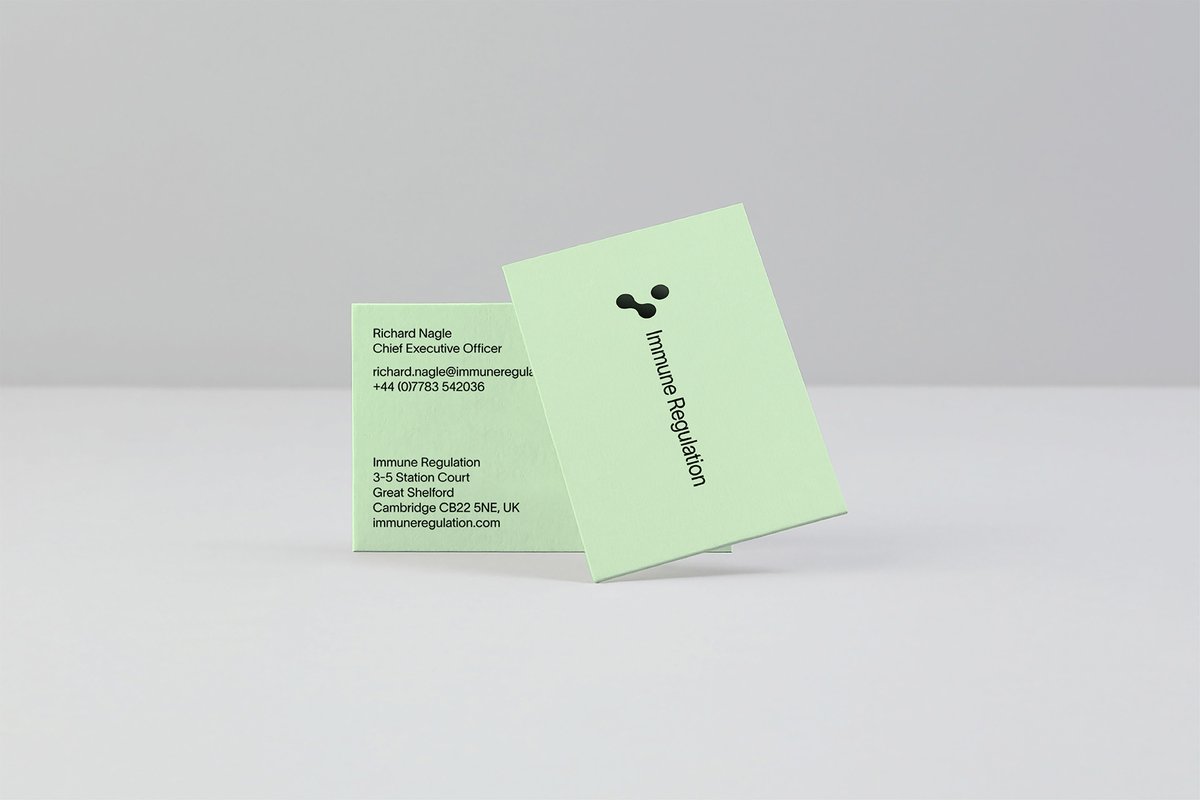 Denis Kovac and Gareth Jones develop the identity of biotech pioneer Immune Regulation → bit.ly/3fBYFdY