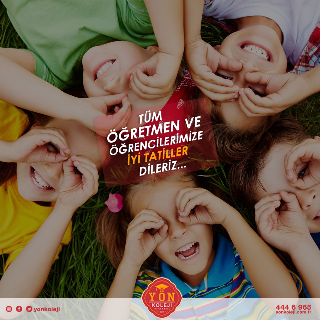 YonKoleji's tweet photo. Şimdi tatil zamanı! Tüm öğretmen ve öğrencilerimize iyi tatiller dileriz. #YonKoleji #İyiTatiller https://t.co/1XcplGX6mL
