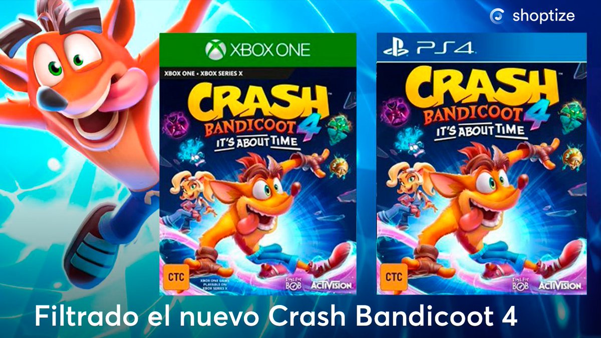 Shoptize's tweet photo. News para los amantes de los #Videojuegos 🆕🎮
Filtradas las primeras informaciones sobre @CrashBandicoot 4 It's About Time, que saldrá para #PS4 y #XboxOne a finales de 2020.
Esperando al nuevo de Crash, en #Shoptize encuentras los capítulos anteriores 👇
https://t.co/5PbsGazZPf https://t.co/9qJsYhXoVb