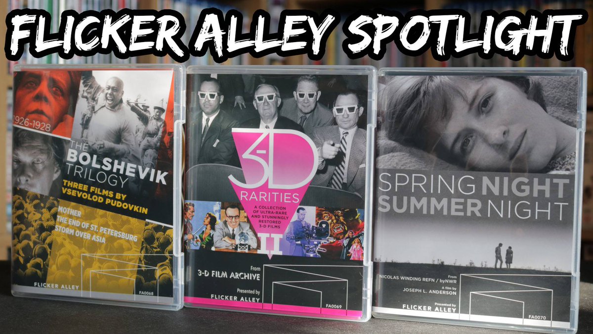 movievaultthe's tweet photo. Spotlight on @flickeralley Feat. #TheBolshevikTrilogy directed by #VsevolodPudovkin #3DRarities2 a collection of early 3d films & #SpringNightSummerNight directed by #JosephLAnderson on #bluray available NOW! 💿
🖥 WATCH HERE:
https://t.co/dbphRj7p9T
#TheMovieVault #Review https://t.co/YEmOLm1MBT