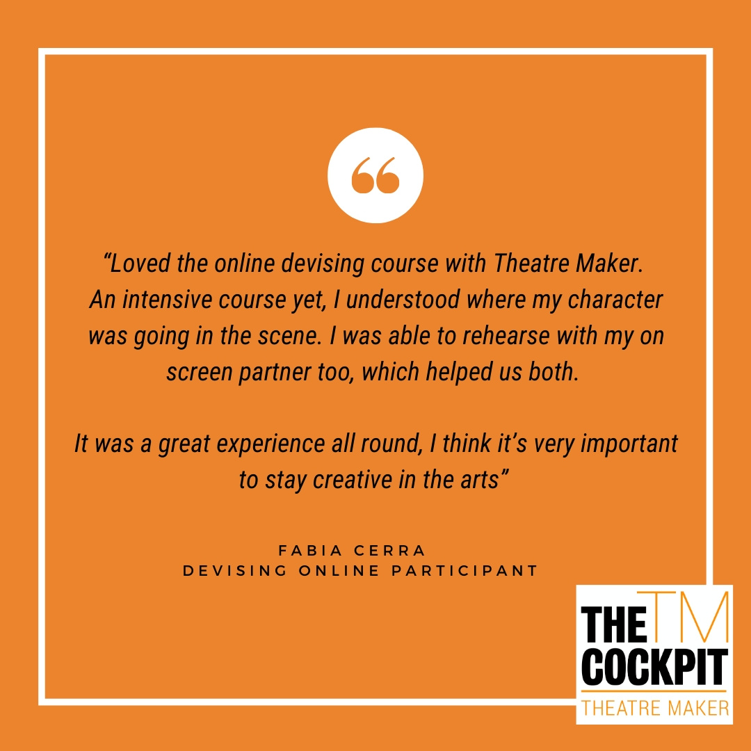cockpittheatre's tweet photo. DEVISING ONLINE is back! Starts 11 July!
3 sessions to devise a new piece of theatre.
Rehearse it, tech it, then perform it at our online scratch night! Brilliant!
https://t.co/xO1rjnYPY9
#theatremaker #devise #actorslife #online #lockdown #lockdownclass #theatre #theatreonline https://t.co/ZQnu6Z40uN