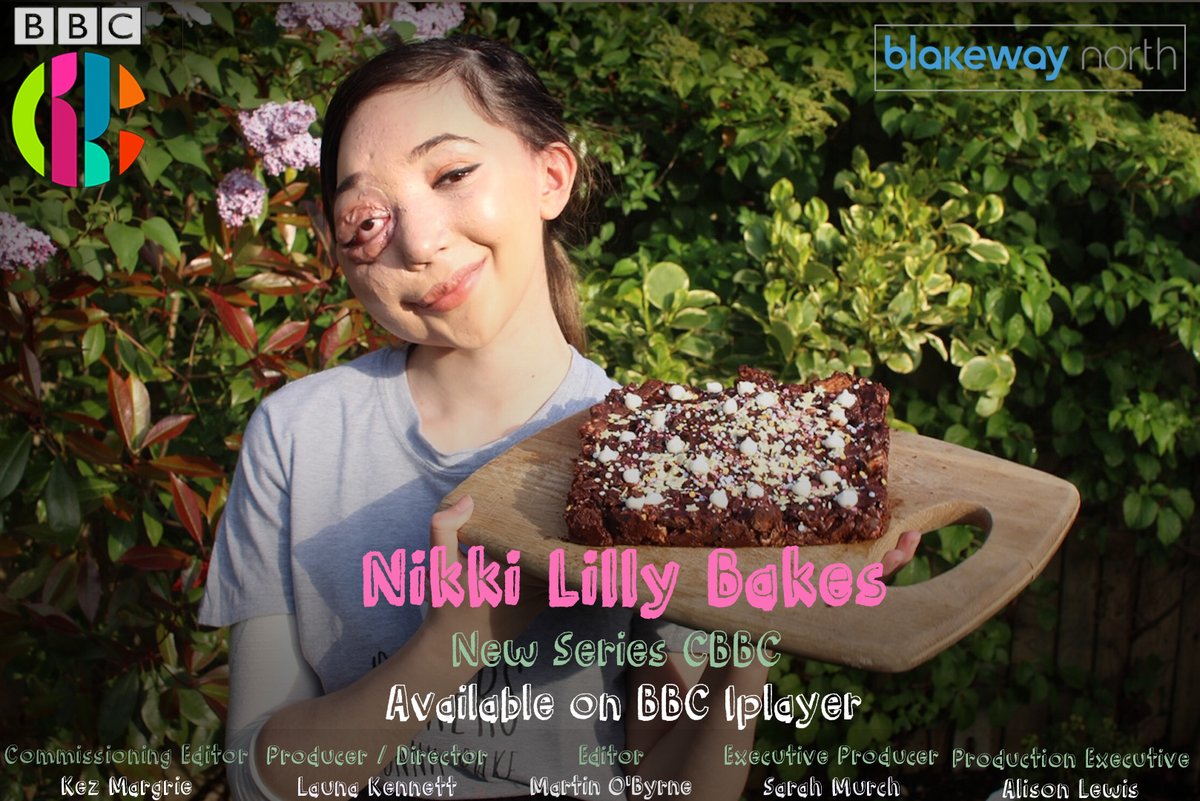 blakewaynorth's tweet photo. Our new CBBC baking series starts today!

The series starts with Nikki Lilly making a delicious No Bake Chocolate Fridge Cake...

On CBBC Friday 19th June at 5.30pm and 8pm
Available on BBC Iplayer immediately afterwards - https://t.co/VJvf262qJs https://t.co/byYCI8zHgc
