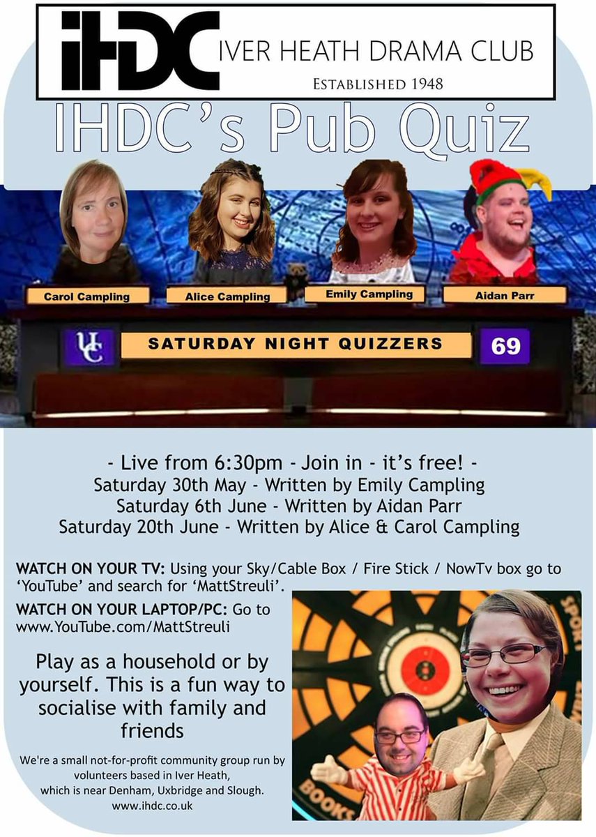 Our next pub quiz is tomorrow! 
Join us for free General knowledge family fun 

m.facebook.com/events/1069339…
