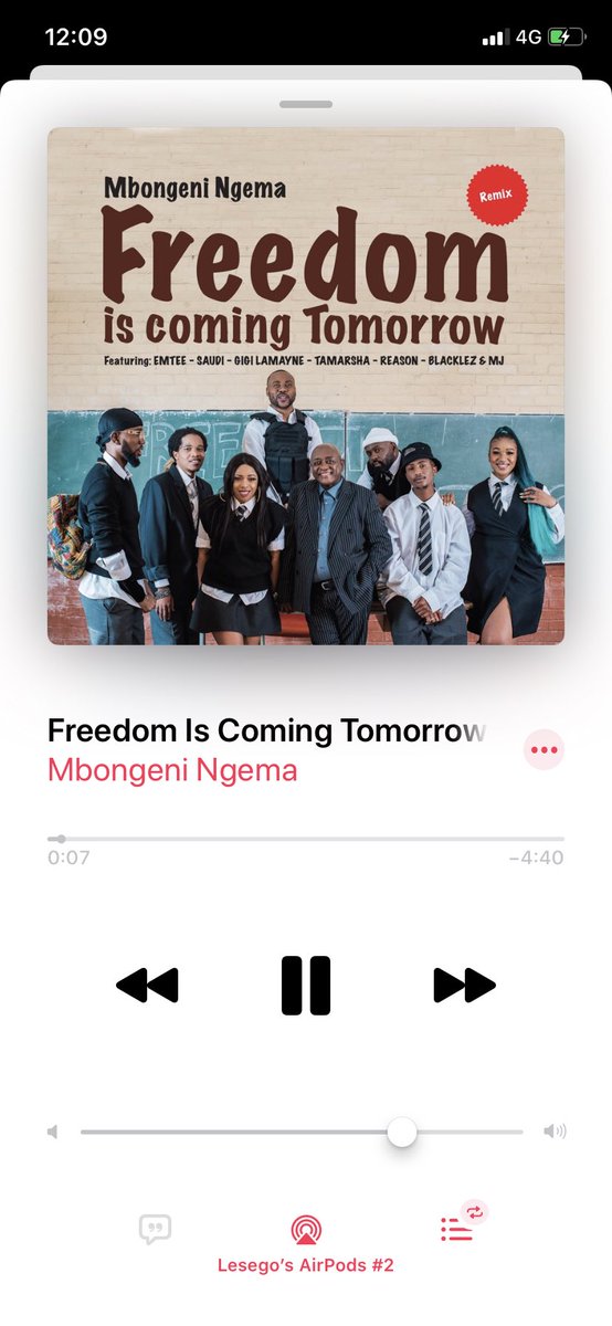 Blaklez's tweet photo. Itβs finally out. On all digital platforms. #FreedomIsComingRemix by @MbongeniNgema4
https://t.co/sBpkGwdqYR https://t.co/8RNlMmdqMU