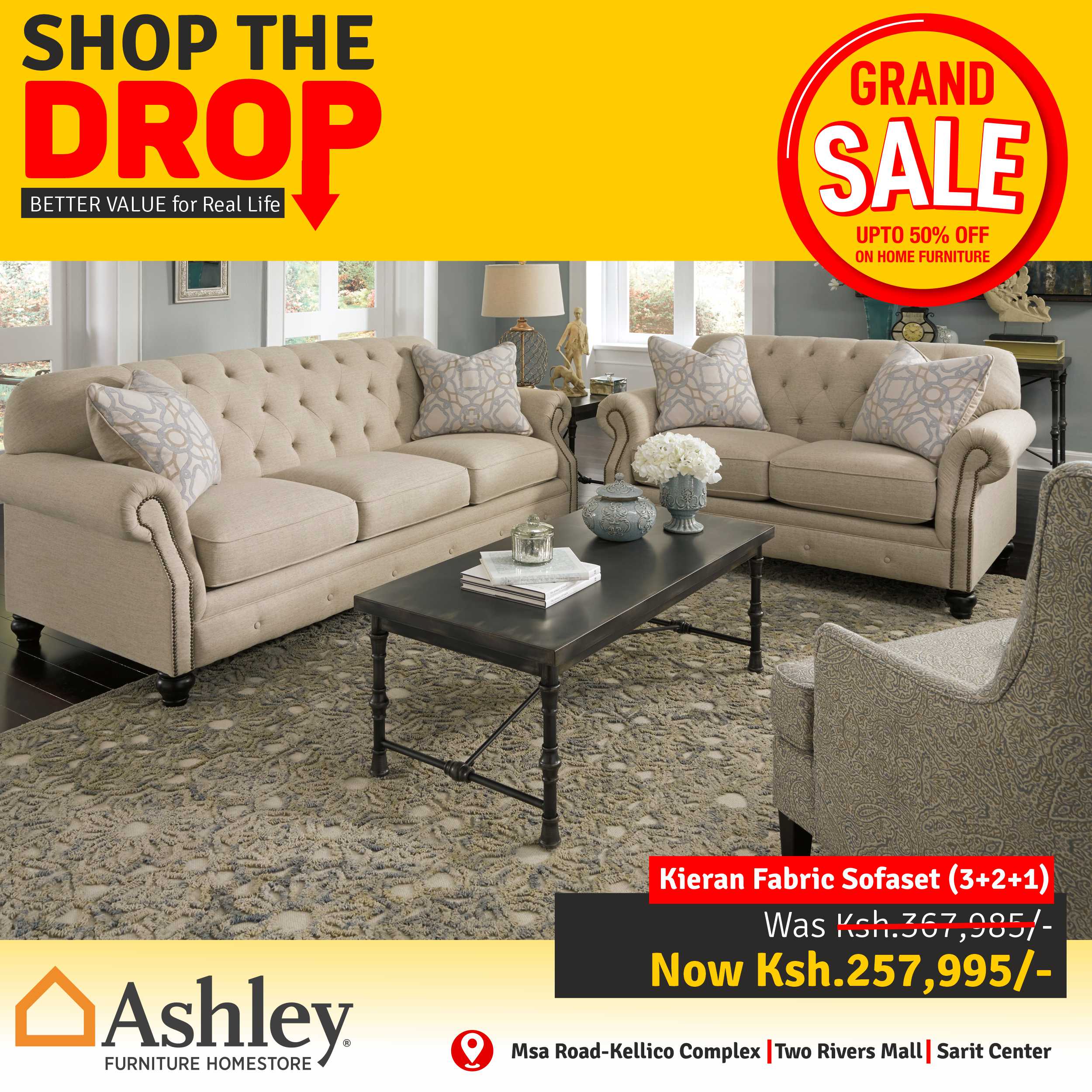 Ashley 2024 kieran sofa