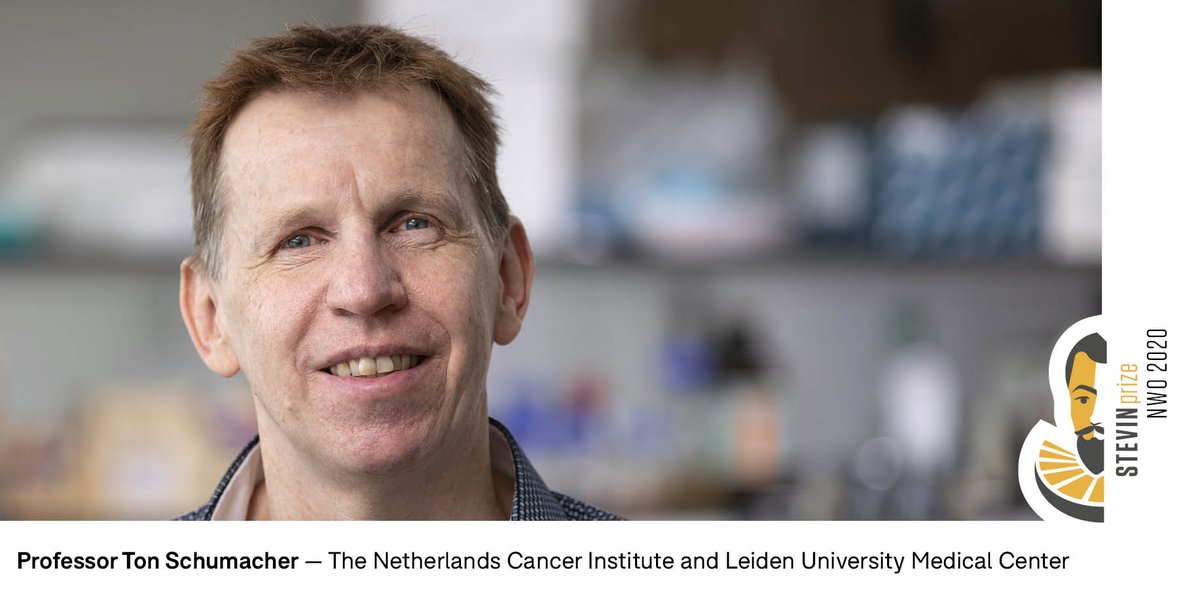 Stevin Laureate Ton Schumacher has been the driving force behind many initiatives to translate scientific discoveries into clinical applications. He is co-founder of four biotech companies and adviser to many others: nwo.nl/en/research-an… #Stevinlaureaat