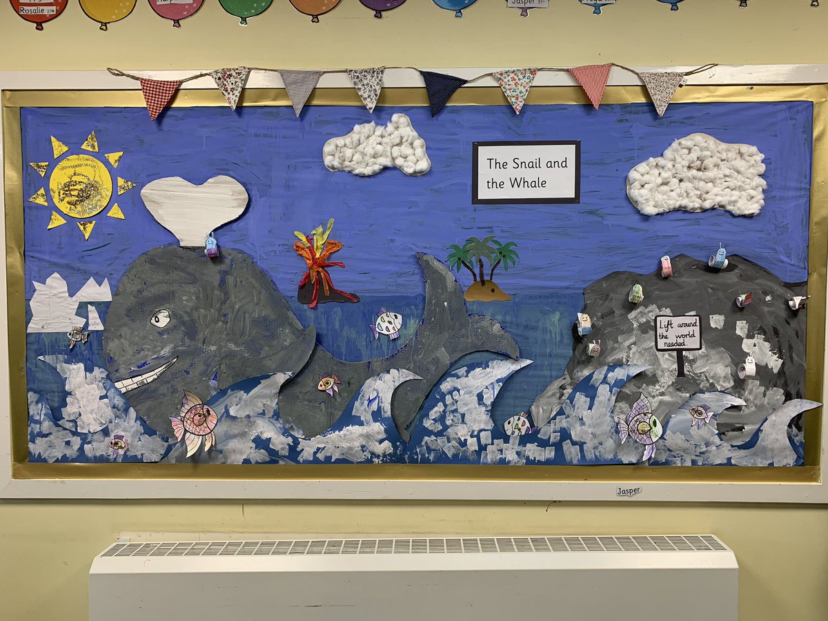 KilmersdonPri's tweet photo. Buzzards room group - the Snail and the Whale! https://t.co/533nG9zJeG