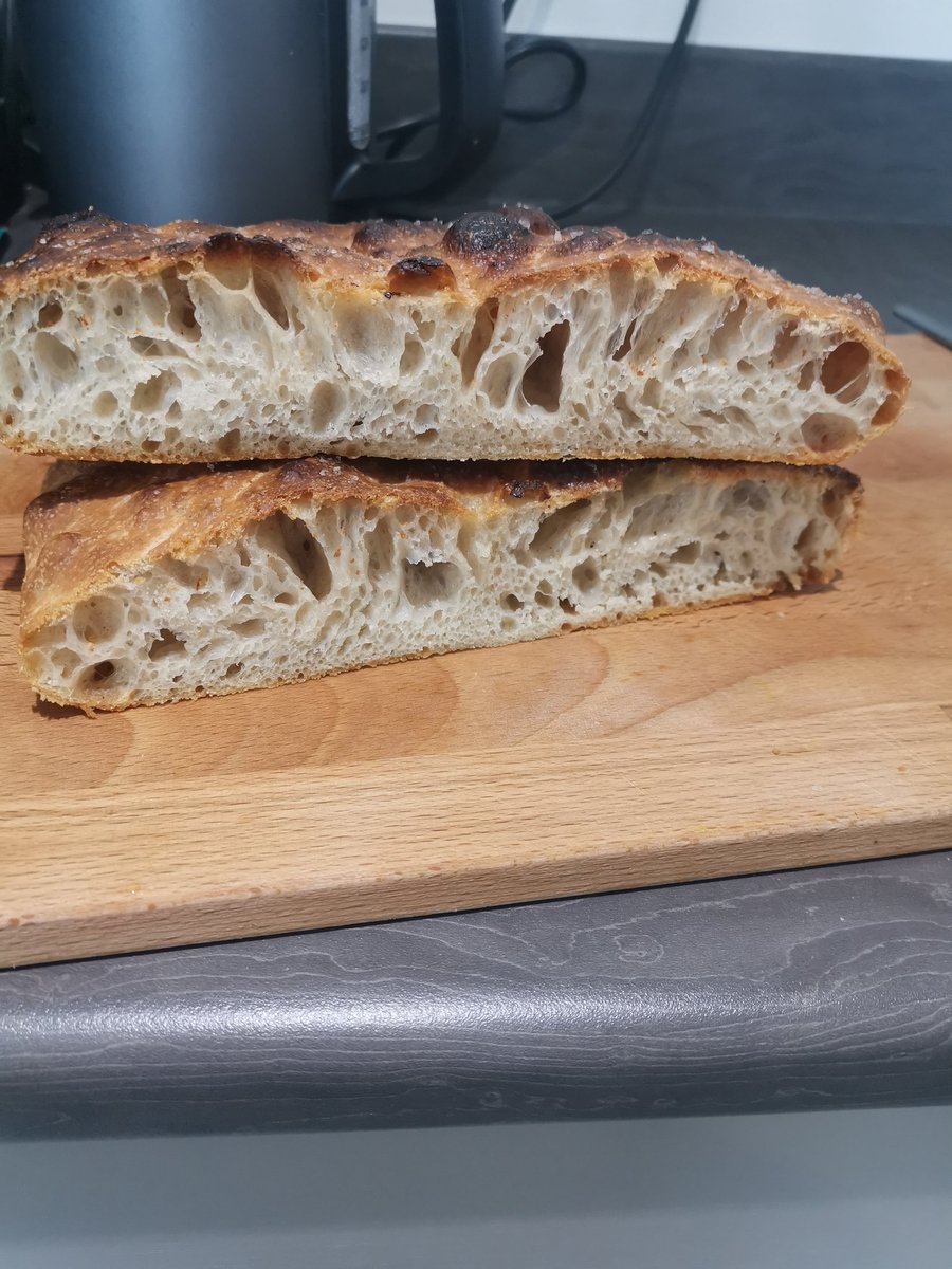 McsheehyL's tweet photo. Not a bad attempt, enjoying this lockdown baking. 
Not enjoying the mess....
#focaccia https://t.co/xR07ed2yXL