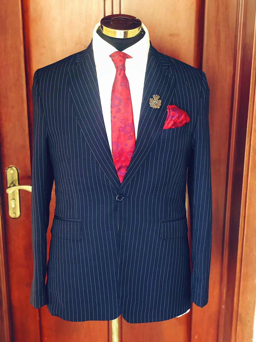 BLUE PINSTRIPED SUIT AVAILABLE ON SALE  N20k only (WITH PANTS) Spice up your Official Wardrobe with this in Abuja 