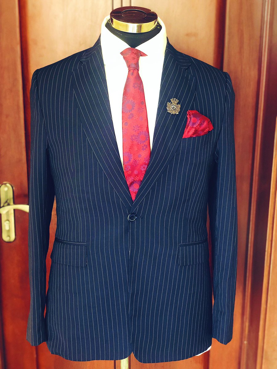 BLUE PINSTRIPED SUIT AVAILABLE ON SALE  N20k only (WITH PANTS) Spice up your Official Wardrobe with this in Abuja 